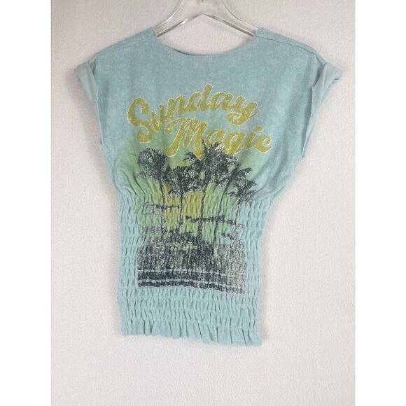 NWOT Free People Sadie Towel Terry Smocked Top XS $68 - Picture 2 of 3